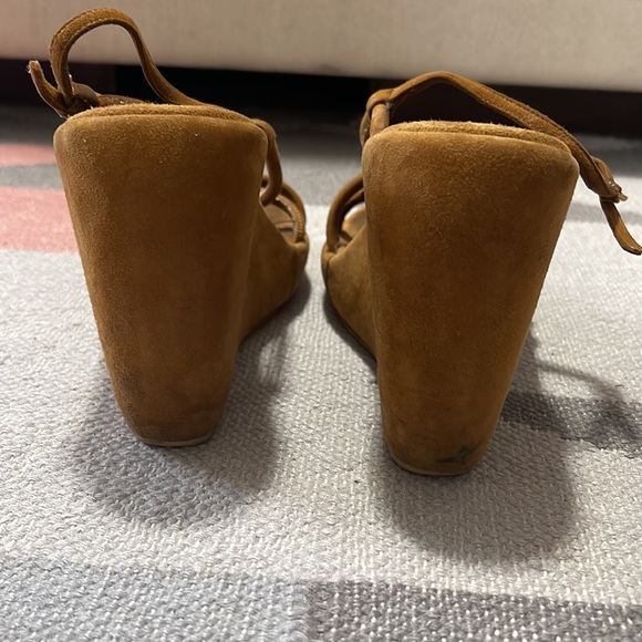 Vintage Prada Suede Wedge Sandals 38 - Picture 3 of 8